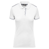 Polo Day To Day Contrasté Manches Courtes Femme Blanc/Marine WK.