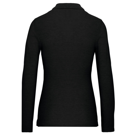 Polo manches longues femme Noir WK. Designed To Work – vue 2