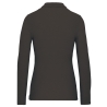 Polo Manches Longues Femme Gris WK. Designed To Work – 200 g/m² – vue 2
