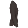 Polo Manches Longues Femme Gris WK. Designed To Work – 200 g/m² – vue 3