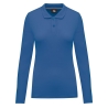 Polo manches longues femme bleu WK. Designed To Work
