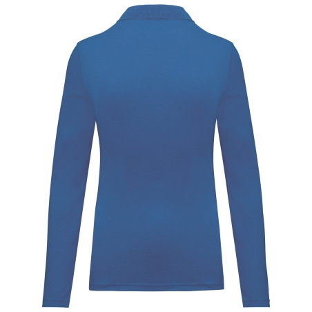 Polo manches longues femme bleu WK. Designed To Work – vue 2