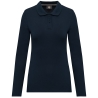 Polo manches longues femme Marine WK. Designed To Work – 200 g/m²
