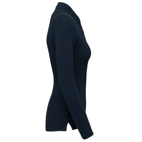 Polo manches longues femme Marine WK. Designed To Work – 200 g/m² – vue 3