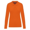 Polo manches longues femme Orange WK. Designed To Work – 200 g/m²
