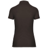 Polo manches courtes femme marron WK. Designed To Work – vue 2