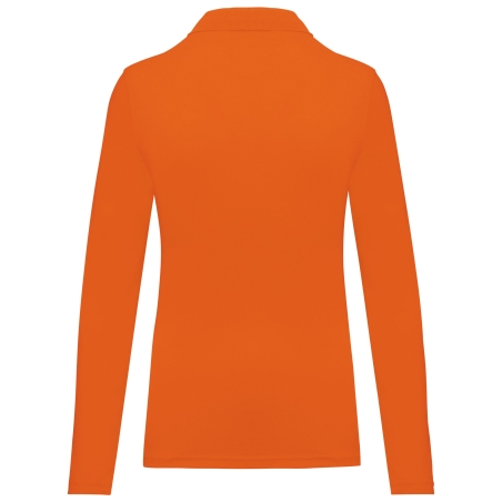 Polo manches longues femme Orange WK. Designed To Work – 200 g/m² – vue 2