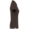 Polo manches courtes femme marron WK. Designed To Work – vue 3