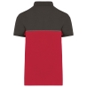 Polo bicolore écoresponsable manches courtes WK. Designed To Work – Gris – vue 2