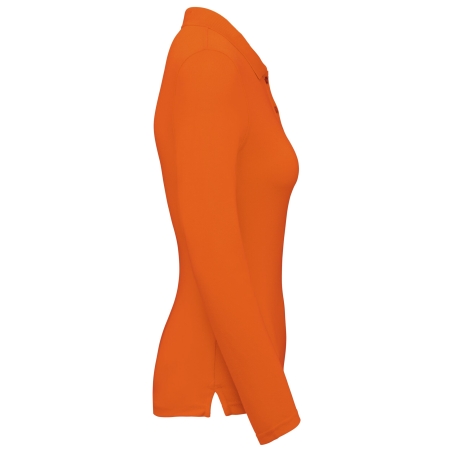 Polo manches longues femme Orange WK. Designed To Work – 200 g/m² – vue 3