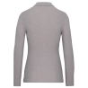 Polo Manches Longues Femme Gris Oxford Grey – WK. Designed To Work – vue 2