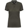 Polo manches courtes femme Vert Dark Khaki – WK. Designed To Work