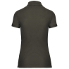 Polo manches courtes femme Vert Dark Khaki – WK. Designed To Work – vue 2