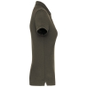 Polo manches courtes femme Vert Dark Khaki – WK. Designed To Work – vue 3
