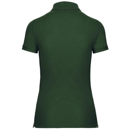 Polo Manches Courtes Femme Forest Green WK. Designed To Work – vue 2