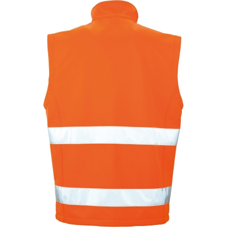Bodywarmer Softshell Haute Visibilité Orange Result – Gilet HV – vue 2