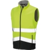 Gilet Bodywarmer Softshell Haute Visibilité Noir/Jaune – Result
