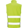Gilet Bodywarmer Softshell Haute Visibilité Noir/Jaune – Result – vue 2