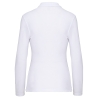Polo Manches Longues Femme Blanc WK. Designed To Work – 200 g/m² – vue 2