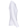 Polo Manches Longues Femme Blanc WK. Designed To Work – 200 g/m² – vue 3