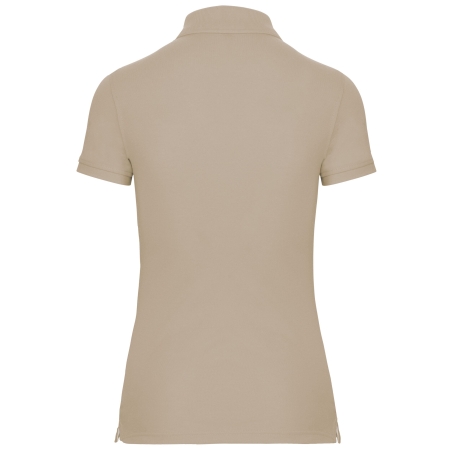 Polo manches courtes femme Light Sand – WK. Designed To Work – vue 2