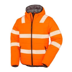 Veste de travail haute visibilité recyclée Orange Result – Ripstop Padded