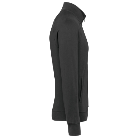 Veste molleton french terry gris unisexe WK. Designed To Work – vue 3