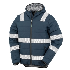 Veste de sécurité recyclée ripstop rembourrée Marine – Result