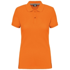 Polo Manches Courtes Femme Orange – WK. Designed To Work