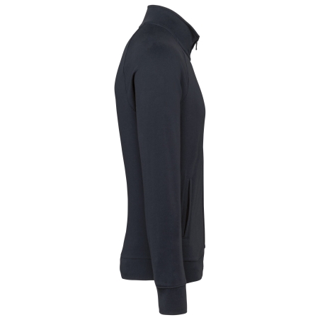 Veste molleton french terry unisexe Marine – WK. Designed To Work – vue 3