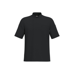 Veste de cuisine manches courtes unisexe noire – WK. Designed To Work