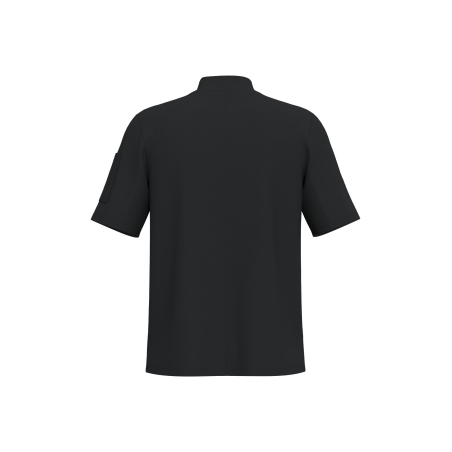 Veste de cuisine manches courtes unisexe noire – WK. Designed To Work – vue 2