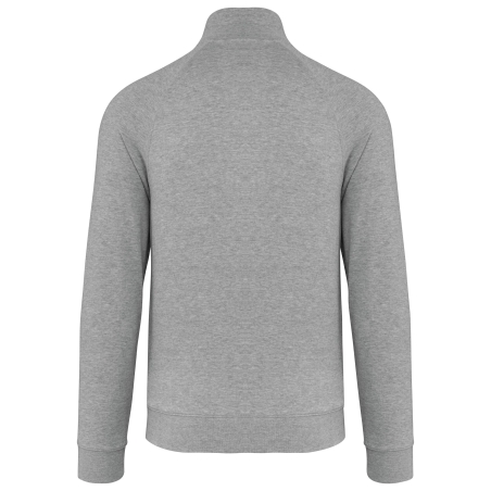 Veste molleton coton french terry unisexe Gris – WK. Designed To Work – vue 2