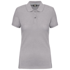 Polo Manches Courtes Femme Gris Oxford – WK. Designed To Work