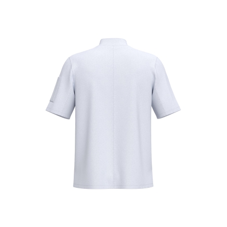 Veste de cuisine manches courtes écoresponsable Blanc – WK. Designed To Work – vue 2