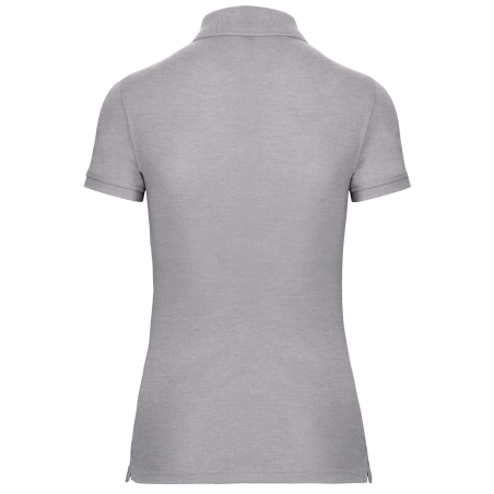 Polo Manches Courtes Femme Gris Oxford – WK. Designed To Work – vue 2