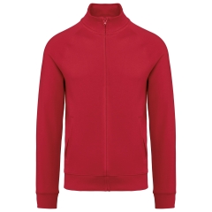 Veste molleton french terry rouge unisexe WK. Designed To Work