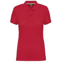 Polo Manches Courtes Femme Rouge WK. Designed To Work