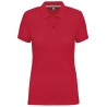 Polo Manches Courtes Femme Rouge WK. Designed To Work