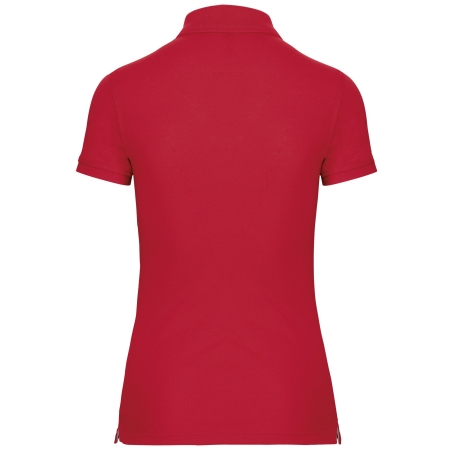 Polo Manches Courtes Femme Rouge WK. Designed To Work – vue 2