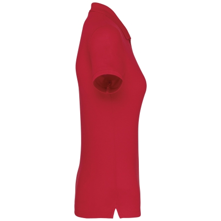 Polo Manches Courtes Femme Rouge WK. Designed To Work – vue 3