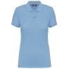 Polo manches courtes femme ciel WK. Designed To Work – 200 g/m²