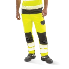 Pantalon haute visibilité recyclé Jaune Result Safe-Guard