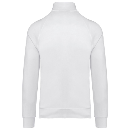 Veste molleton coton french terry unisexe Blanc – WK. Designed To Work – vue 2