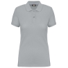 Polo Manches Courtes Femme Gris Snow Grey – WK. Designed To Work