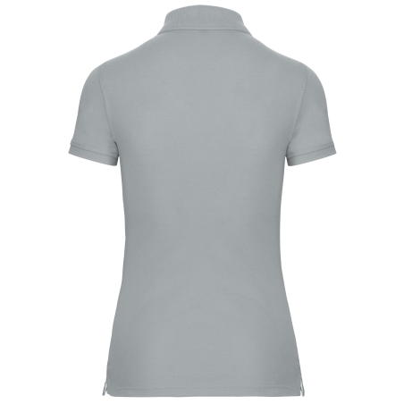 Polo Manches Courtes Femme Gris Snow Grey – WK. Designed To Work – vue 2