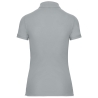 Polo Manches Courtes Femme Gris Snow Grey – WK. Designed To Work – vue 2