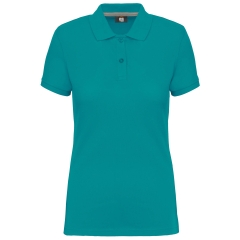 Polo Manches Courtes Femme Teal Blue – WK. Designed To Work