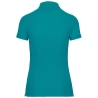 Polo Manches Courtes Femme Teal Blue – WK. Designed To Work – vue 2