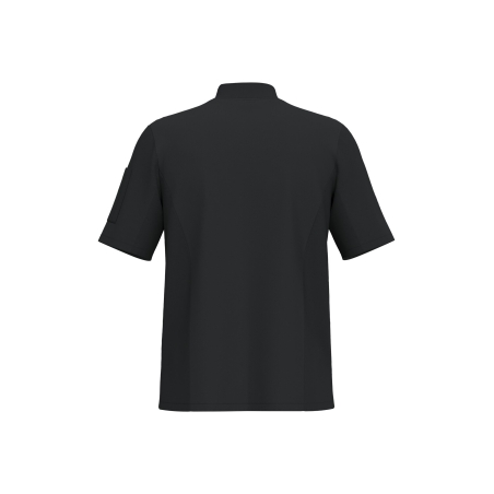 Veste de cuisine écoresponsable manches courtes unisexe Noir – WK. Designed To Work – vue 2